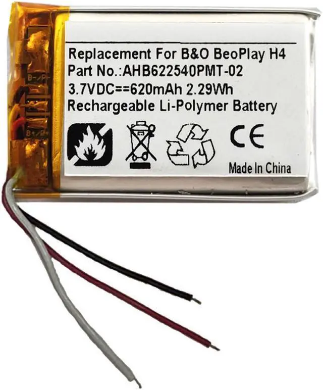 Main image of 620mAh AHB622540PMT-02 Battery Replacement Compatible with Bang & Olufsen Beoplay H4 Wireless Headphones