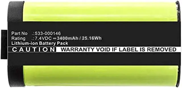 Alt view image 2 of 2 - 3400mAh Extended 533-000146 Battery Replacement Compatible with Logitech UE Megaboom 3, S-00171 Wireless Waterproof Bluetooth Speaker