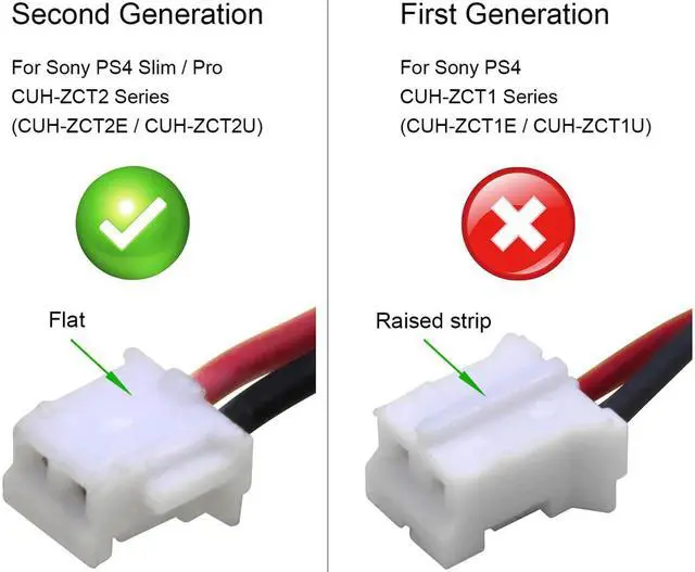 Alt view image 7 of 7 - Replacement 1300mAh LIP1523 LIP1522 Battery Intended for Sony Playstation 4 PS4 Dualshock 4 Wireless Controller (CUH-ZCT2 and CUH-ZCT2U - 2016 and Newer Models Only)