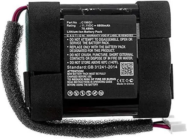 Main image of 6800mAh High-Capacity Extended C196G1 Battery Replacement Compatible with Marshall Tufton Portable Bluetooth Speaker