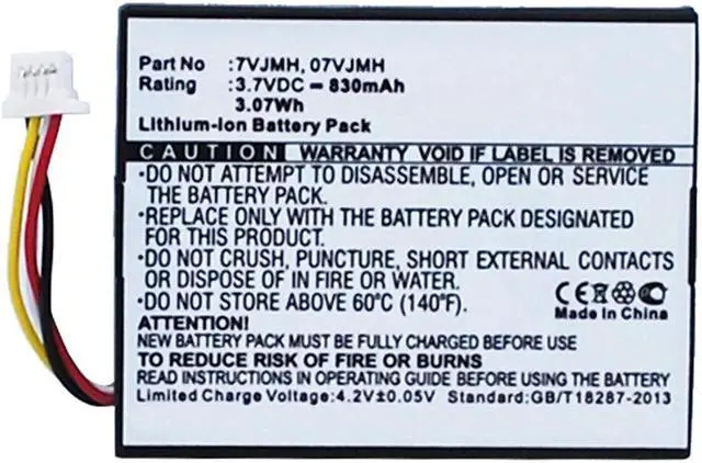 Main image of 830mAh V7JMH, 70K80, H132V, T40JJ Battery Replacement Compatible with Dell PowerEdge M620, R320, R420, R520, R620, R720, R820, T110, T420 Server, PERC RAID H710, H710P, H730, H810, H830
