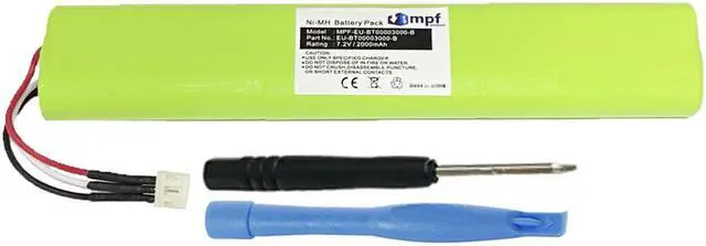 Main image of 2000mAh Ni-MH Battery Replacement Compatible with TDK Life on Record TREK Max A34 Wireless Weatherproof Bluetooth Speaker