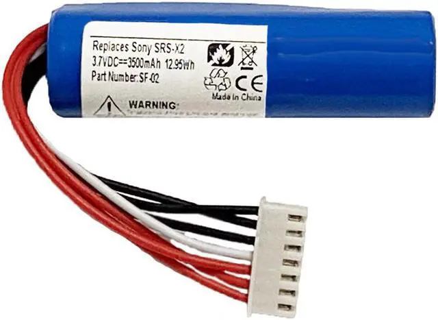 Alt view image 2 of 5 - 3500mAh SF-02, 9-885-197-08 Battery Replacement Compatible with Sony SRS-X2 Wireless Portable Bluetooth Speaker with Installation Tools