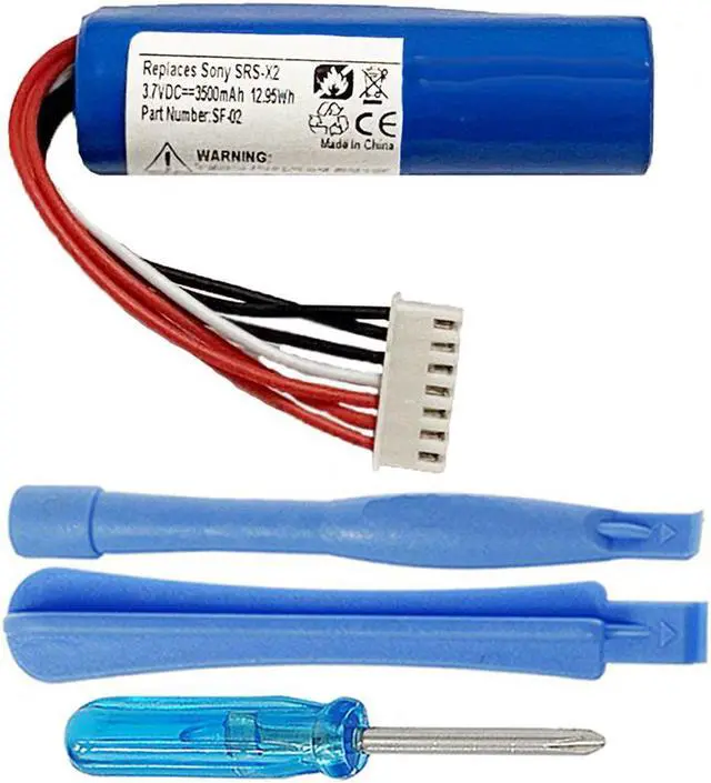 Main image of 3500mAh SF-02, 9-885-197-08 Battery Replacement Compatible with Sony SRS-X2 Wireless Portable Bluetooth Speaker with Installation Tools