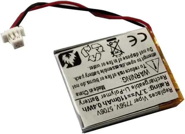 Alt view image 3 of 6 - 110mAh JFC302223 Battery Replacement Compatible with Viper 3706V, 4706V, 5706V, 7756V Clifford 7756X, 7941X Python 7756P Car Remote Fob