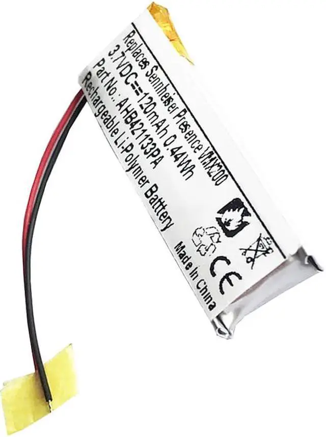 Alt view image 2 of 5 - 120mAh AHB421133PA Battery Replacement Compatible with Sennheiser Presence, VMX 200 Bluetooth Headset