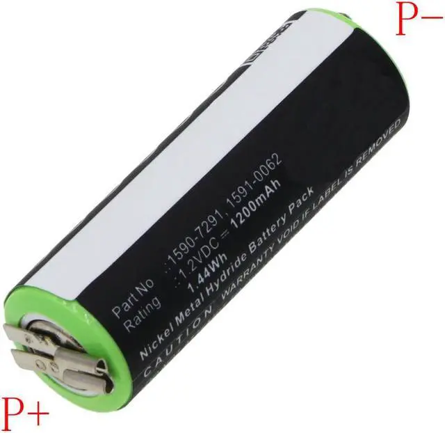 Alt view image 2 of 4 - 1590-7291, 1590-7292, 1591-0062, 1591-0067 Battery Replacement Compatible with Select Moser ChroMini 1591, ChroMini 1591B, ChroMini 1591Q, Ermila Bella 1590 Cordless Hair Trimmer