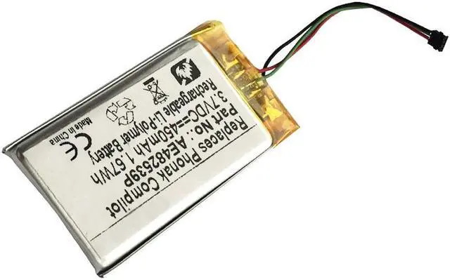 Alt view image 2 of 3 - 450mAh AE482639P Battery Replacement Compatible with Phonak Compilot Bluetooth Streamer
