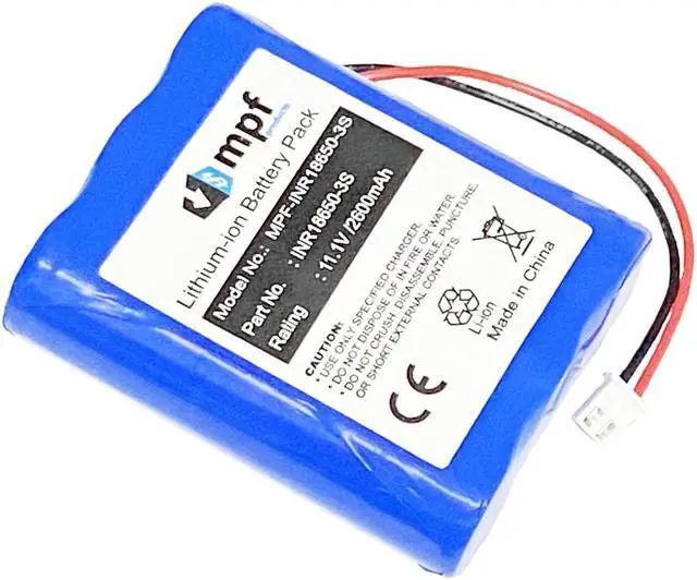 Alt view image 3 of 6 - 2600mAh INR18650-3S Battery Replacement Compatible with Altec Lansing IMW888 Super Lifejacket, IMW889 Super Lifejacket Jolt Waterproof Portable Bluetooth Speaker