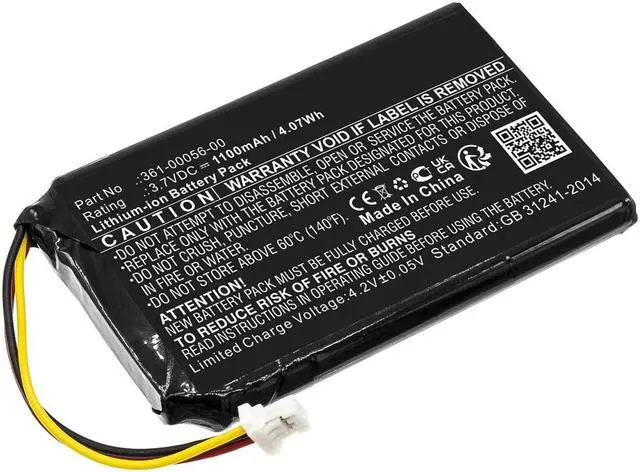 Alt view image 4 of 6 - 1100mAh 361-00056-00, 361-00056-50 Battery Replacement Compatible with Garmin Drive 50, 50LM, 51, 51LMT, Nuvi 30, 50, 50LM, 52, 52LM, 52LMT, 55, 55LM, 55LMT GPS Navigation Units
