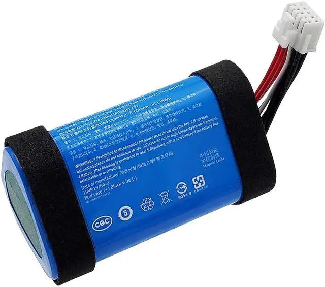 Alt view image 2 of 7 - 7260mAh SUN-INTE-168 Battery Replacement Compatible with JBL Pulse 4 Portable Bluetooth Speaker
