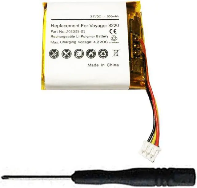 Main image of 203035-01, 203055-01, 208769-01, 208769-02, 213199-01 Battery Replacement Compatible with Plantronics Voyager 8200, Savi 8220 Wireless Headset