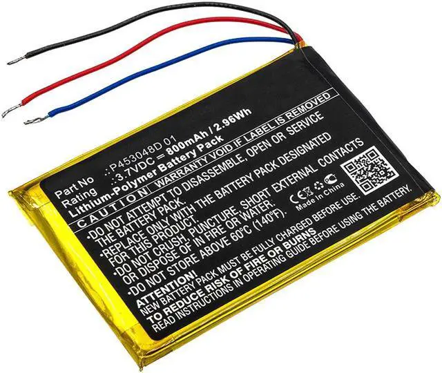 Alt view image 3 of 5 - 800mAh P453048D 01 Battery Replacement Compatible with JBL Clip 2 Plus, Clip 2+ Waterproof Portable Bluetooth Speaker with Installation Tools