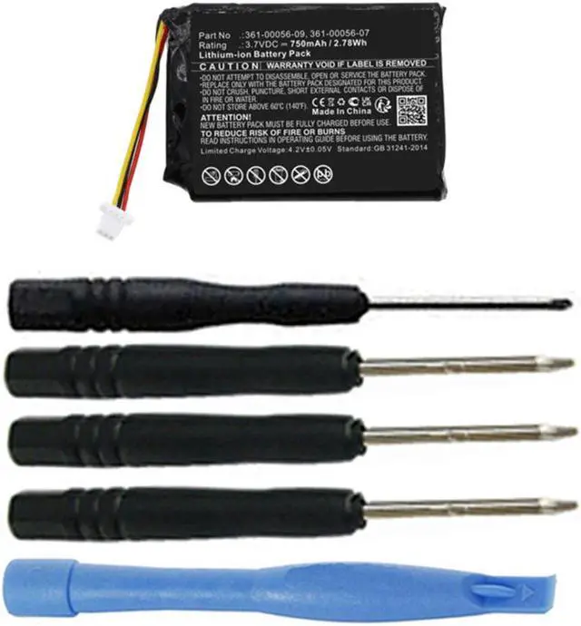 Main image of 750mAh 361-00056-09, 361-00056-07, 361-00056-15 Battery Replacement Compatible with Garmin Drive 60, Drive 61 GPS Navigation Units