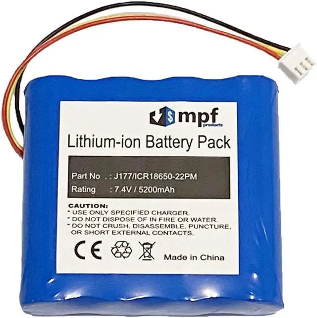 Main image of 5200mAh J177/ICR18650-22PM, AE18650CM1-22-2P2S Battery Replacement Compatible with Klipsch KMC 1, KMC1, Braven 850, Braven BRV-HD Wireless Portable Bluetooth Speaker