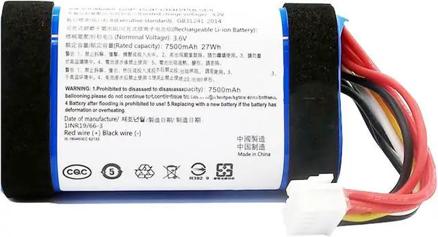 Alt view image 2 of 6 - 7500mAh GSP-1S3P-CH4D Battery Replacement Compatible with JBL Pulse 5 Portable Bluetooth Speaker