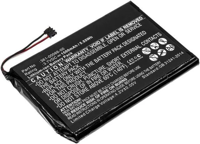 Alt view image 3 of 6 - 1500mAh 361-00066-00, 361-00066-10 Battery Replacement Compatible with Garmin Nuvi 2757, Nuvi 2757LM, Nuvi 2797, Nuvi 2797LMT, Nuvi 2689LMT, Dezl 760LMT, Delz 770LM, NuviCam LM GPS Navigation Units