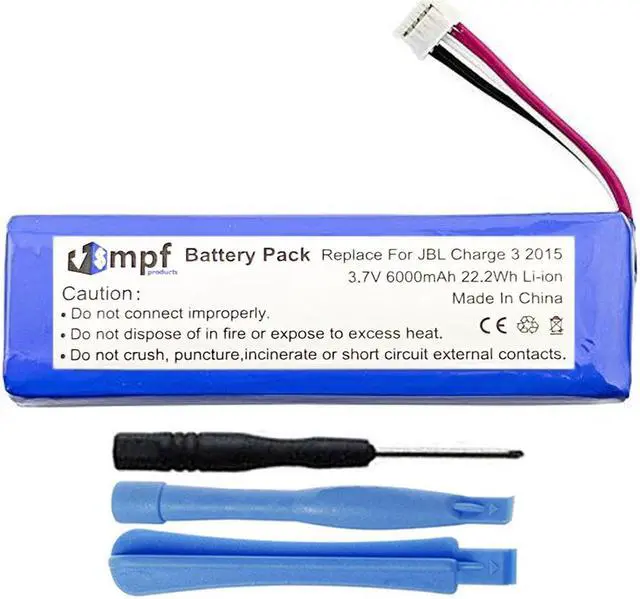 Main image of 6000mAh GSP1029102R Battery Replacement Compatible with Charge 3 (2015) and JBL Charge 2+ Waterproof Bluetooth Speaker