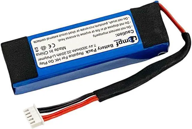 Alt view image 3 of 7 - 3000mAh GSP102910201 Battery Replacement Compatible with Harman Kardon Go Play Mini Portable Bluetooth Speaker