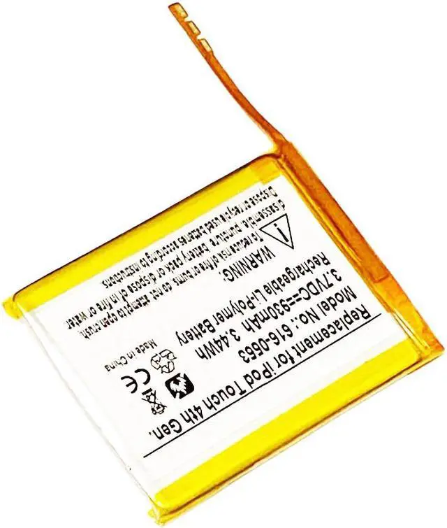 Alt view image 3 of 13 - 930mAh 616-0550, 616-0551 Battery Replacement for Apple iPod Touch 4 (4th Generation) A1367 8GB, 16GB, 32GB, 64GB with Installation Tools