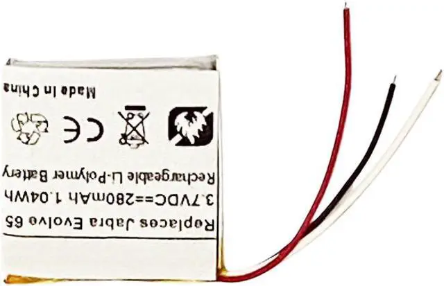 Alt view image 3 of 5 - 280mAh AHB472625PLT Battery Replacement Compatible with Jabra Evolve 65, Evolve 80 Wireless Headset