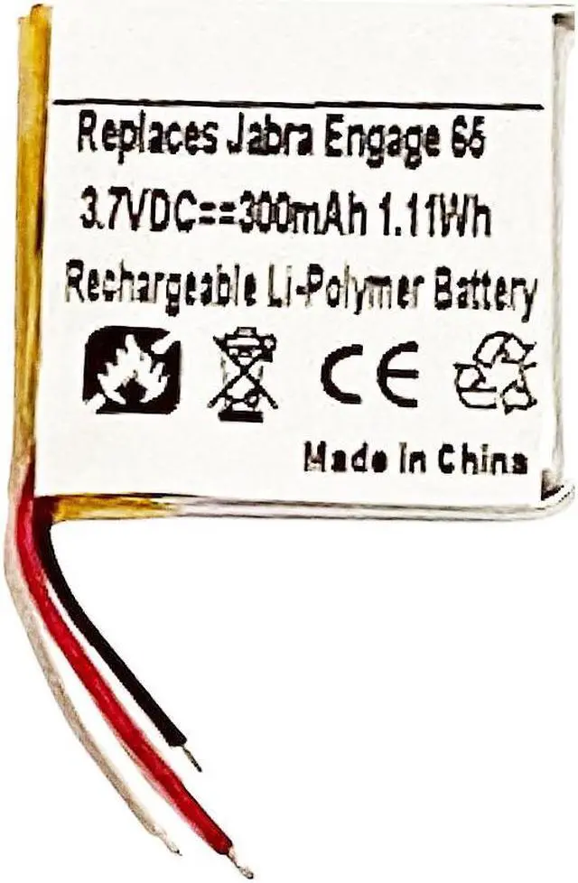 Main image of 300mAh AHB492426TPS, 26-03181 Battery Replacement Compatible with Jabra Engage 65, Engage 75 Wireless Headset