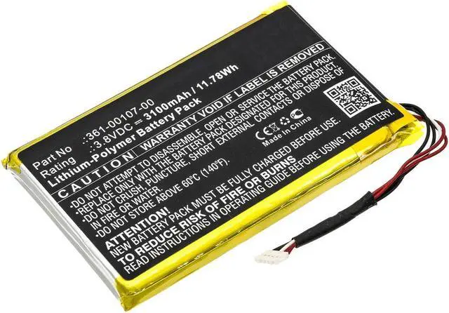 Alt view image 3 of 5 - 3100mAh 361-00107-00 Battery Replacement Compatible with Garmin GPSMAP 66i, Garmin inReach Explorer+, Garmin inReach SE+ Handheld Hiking GPS Satellite Communicator
