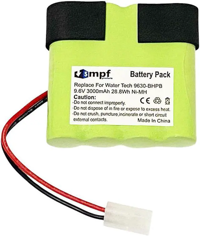 Main image of 3000mAh 9.6V 9630-BHPB Battery Replacement Compatible with Water Tech POOL BLASTER Max CG Commercial Grade 31000KL Cordless Handheld Swimming Pool Vacuum Cleaner