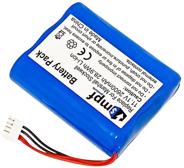Alt view image 3 of 6 - 2600mAh TF-2200-1S3PA Battery Replacement Compatible with Marshall Stockwell Portable Bluetooth Speaker