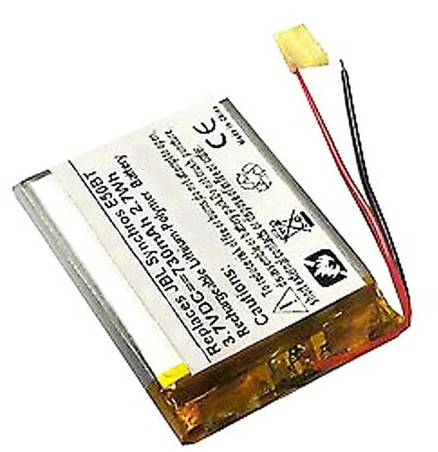 Alt view image 3 of 4 - 730mAh P433638 High-Capacity Extended Battery Replacement Compatible with JBL Synchros E50BT, E50BTBLK Bluetooth Headphones