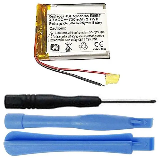 Main image of 730mAh P433638 High-Capacity Extended Battery Replacement Compatible with JBL Synchros E50BT, E50BTBLK Bluetooth Headphones