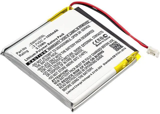 Alt view image 3 of 5 - 1000mAh SM-03, SP 624038, LIS1662HNPC, 1588-0911 Battery Replacement Compatible with Sony WH-1000XM3, WH-1000XM4, WH-CH710N, WH-CH710N/B, WH-XB900, WH-XB900N Wireless Noise Cancelling Headphones