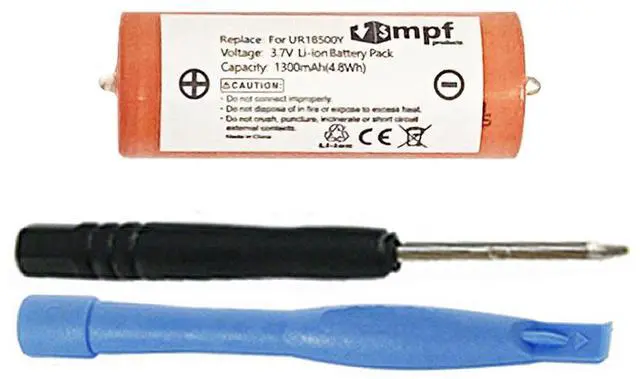 Main image of MPF Products 1300mAh UR18500Y, UR18500L, 81377206 Battery Replacement Compatible with Select Braun Series 5, Series 7, Series 8, Series 9 and Pulsonic Electric Shavers