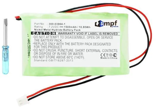 Alt view image 8 of 8 - 1500mAh 300-03864-1, LKP500-4B Replacement Battery Compatible with Honeywell L3000 LYNX PLUS, L5000 LYNX Touch, L5100 LYNX Touch, L5200 LYNX Touch, L7000 LYNX Touch Security Alarm Systems