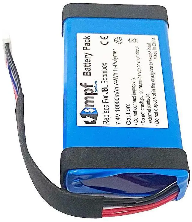 Alt view image 2 of 8 - 10000mAh GSP0931134 01 Battery Replacement Compatible with JBL Boombox Waterproof Portable Bluetooth Speaker