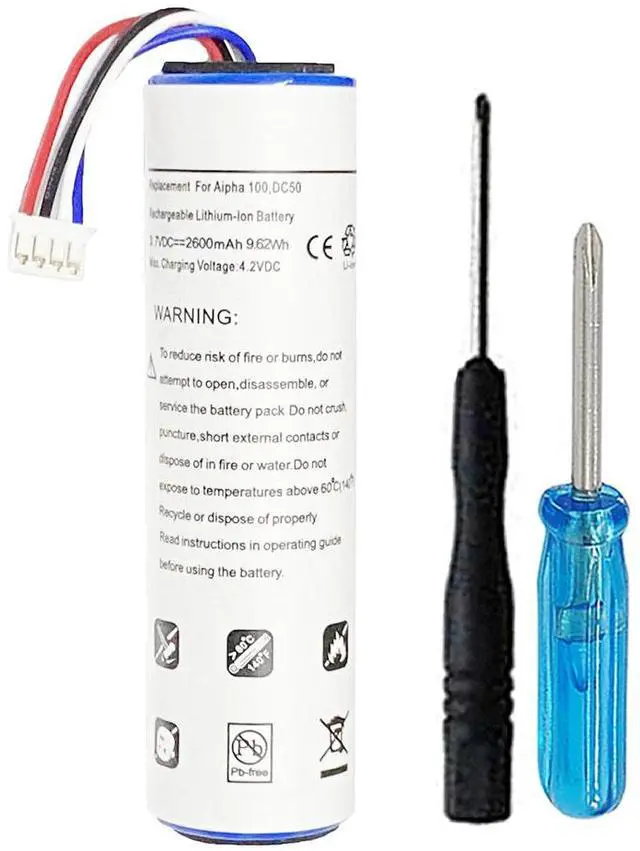 Main image of 2600mAh High-Capacity Extended 010-10806-30, 010-11828-03, 361-00029-02, 361-00029-04 Battery Replacement Compatible with Garmin T5, TT10, TT15, DC50 GPS Dog Tracking Collar Transmitter