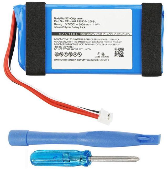 Main image of 3000mAh P954374 Battery Replacement Compatible with Harman Kardon Onyx Mini Wireless Bluetooth Speaker