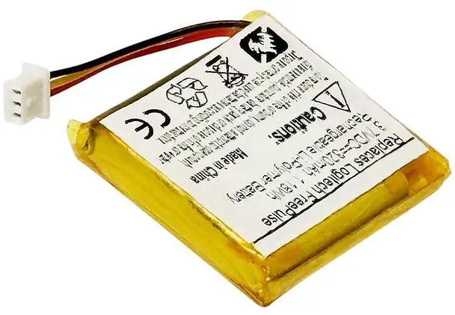 Alt view image 2 of 5 - 320mAh 980461-0403 Battery Replacement Compatible with Logitech FreePulse Wireless Bluetooth Headphones 980461-0403