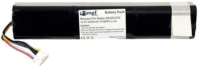 Alt view image 2 of 6 - 14.4V 205-0021, 205-0022, 205-0023 Battery Replacement Compatible with Neato Botvac D8, D9, D10 Intelligent Robotic Vacuum Cleaners