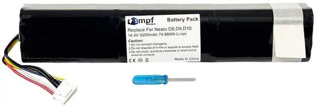 Main image of 14.4V 205-0021, 205-0022, 205-0023 Battery Replacement Compatible with Neato Botvac D8, D9, D10 Intelligent Robotic Vacuum Cleaners