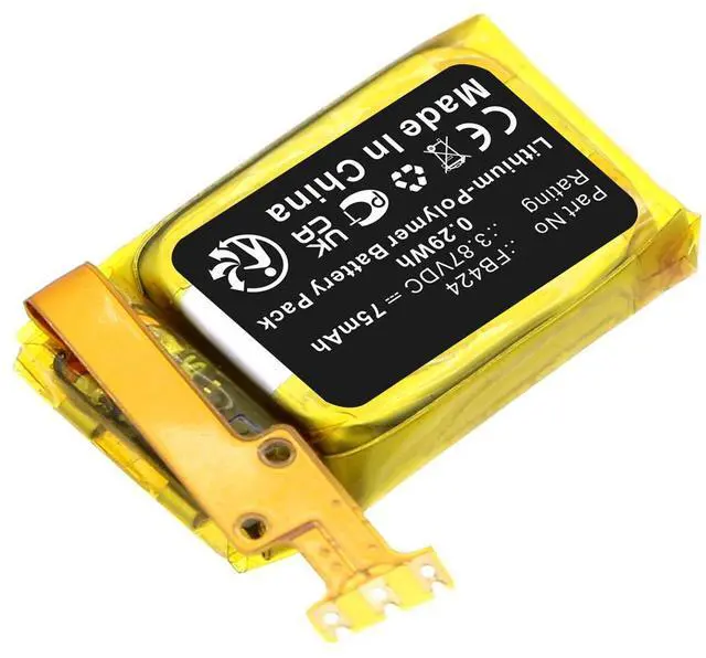 Alt view image 4 of 5 - 75mAh 391220 Battery Replacement Compatible with Fitbit Inspire 3 Activity Tracker and Fitness Watch FB424.