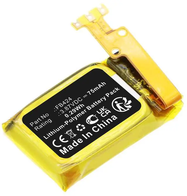 Alt view image 3 of 5 - 75mAh 391220 Battery Replacement Compatible with Fitbit Inspire 3 Activity Tracker and Fitness Watch FB424.