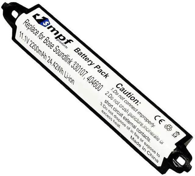 Alt view image 3 of 7 - 2200mAh 330105, 330105A, 330107, 330107A, 359495, 359498 Battery Replacement Compatible with Bose Soundlink, Soundlink 2, Soundlink 3, Soundtouch 20 Bluetooth Speaker