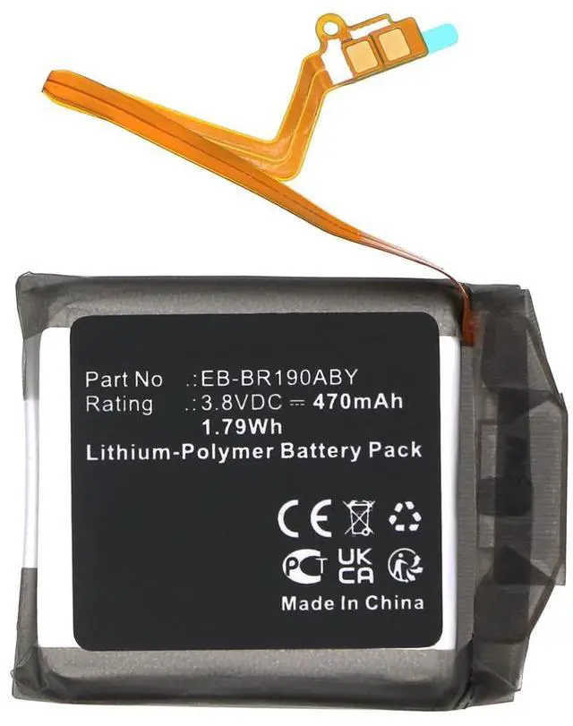 Alt view image 2 of 5 - 470mAh EB-BR190ABY Battery Replacement Compatible with Samsung Galaxy Buds Pro Charging Case SM-R190 EP-QR190