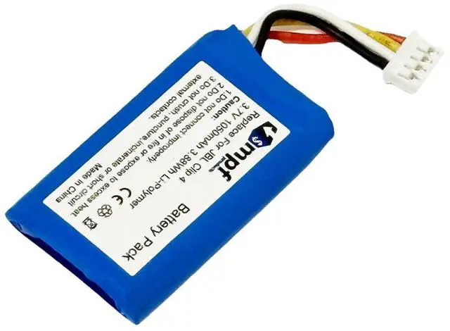 Alt view image 3 of 7 - 1050mAh GSP903052 Battery Replacement Compatible with JBL Clip 4 Portable Bluetooth Wireless Speaker with Installation Tools.