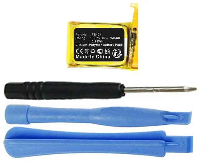 Main image of 75mAh 391220 Battery Replacement Compatible with Fitbit Inspire 3 Activity Tracker and Fitness Watch FB424.