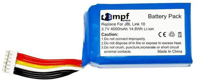 Alt view image 2 of 6 - 4000mAh GSP103465 Battery Replacement Compatible with JBL Link 10 Smart Portable Bluetooth Speaker with Installation Tools