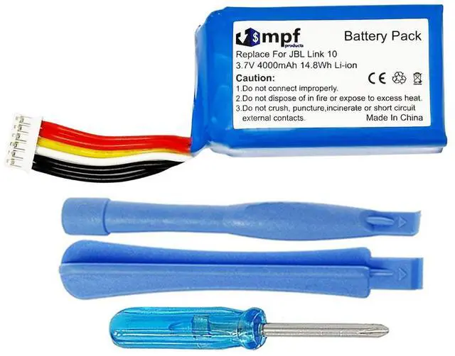 Main image of 4000mAh GSP103465 Battery Replacement Compatible with JBL Link 10 Smart Portable Bluetooth Speaker with Installation Tools
