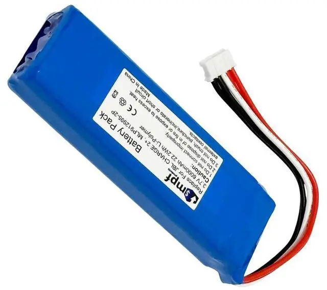 Alt view image 3 of 7 - 6000mAh MLP912995-2P Battery Replacement Compatible with JBL Charge 2+, Charge 2 Plus Portable Bluetooth Speaker with Installation Tools