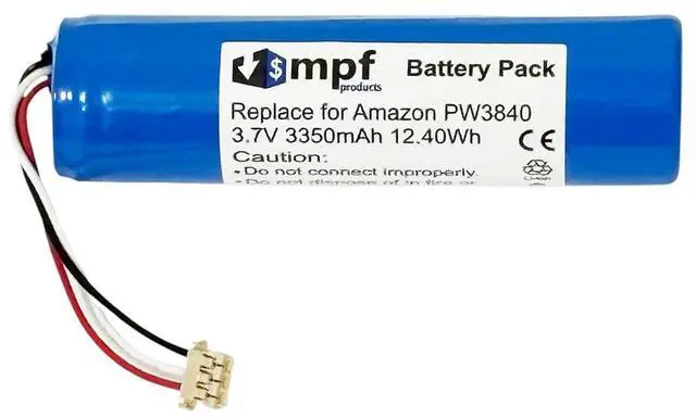 Alt view image 2 of 4 - 3350mAh 58-000138, R-41019534 Battery Replacement for Amazon Tap PW3840, PW3840KL Portable Bluetooth Speaker